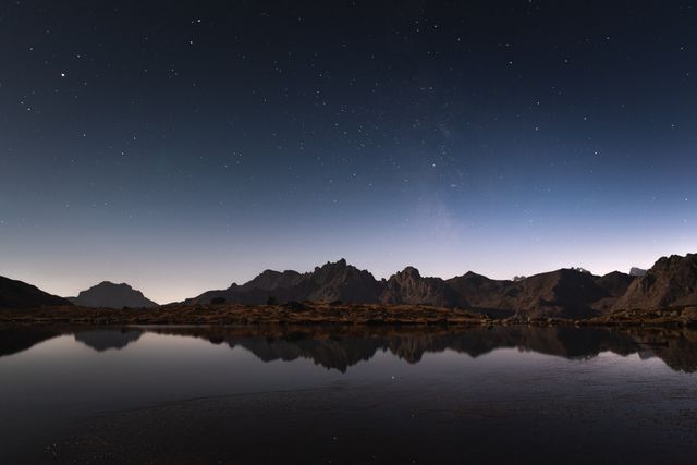 Lac Laramon au clair de lune